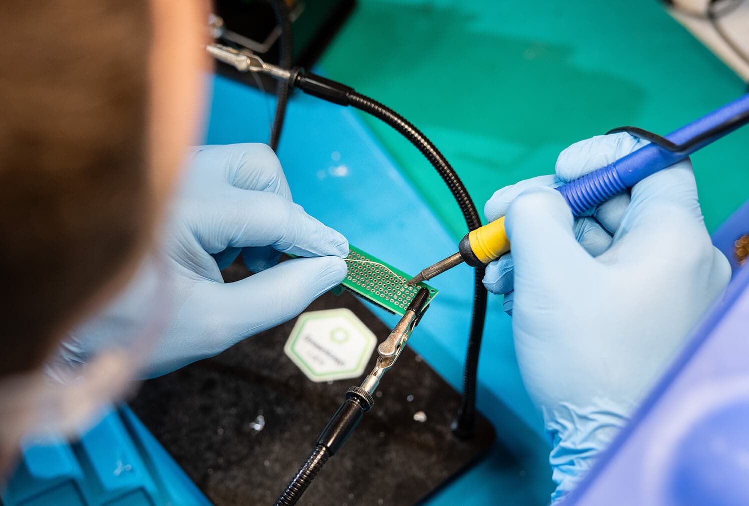 Electronics Lab at Greentown Labs