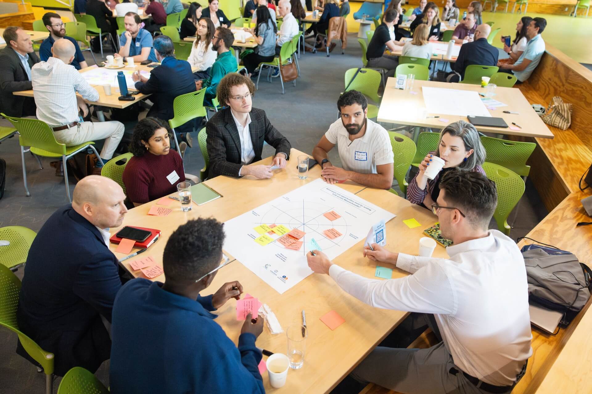 Greentown Go partners and startups collaborating at a workshop table