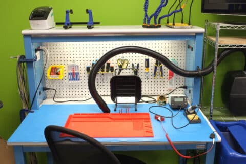 Electronics Lab at Greentown Labs