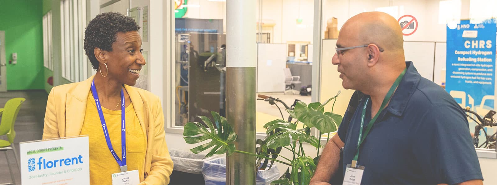 Greentown Labs partners at a networking event