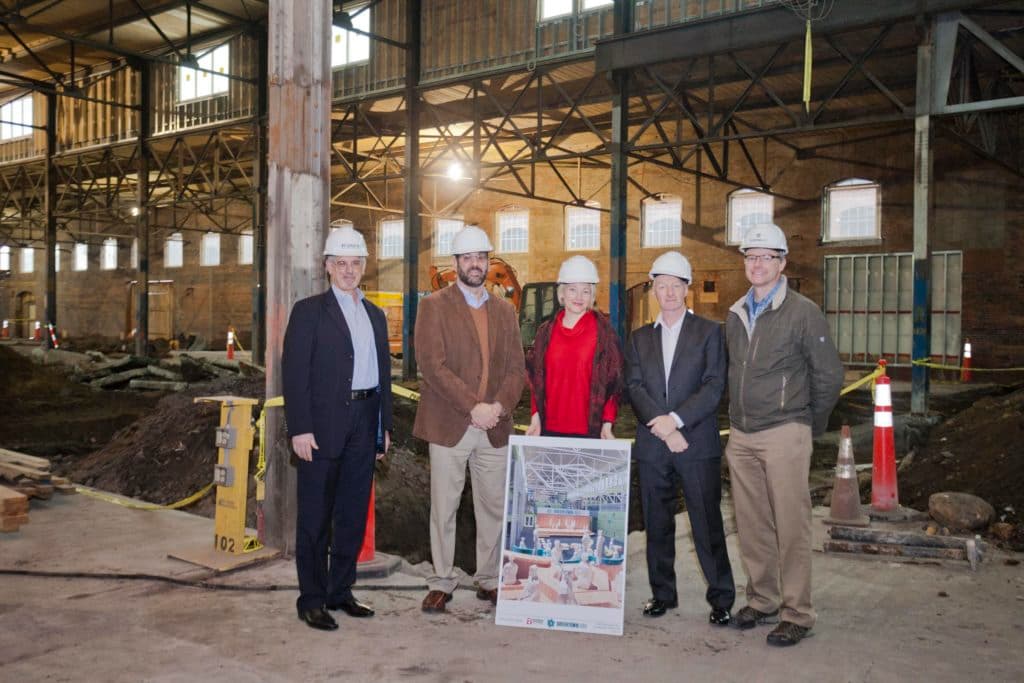 Saint-Gobain hard hat tour at Greentown Labs